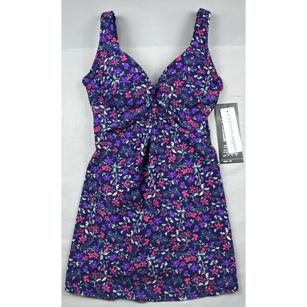 Shore Shapes Swimwear Dress Built in Bra Size 8 NWT $95 - Picture 1 of 8